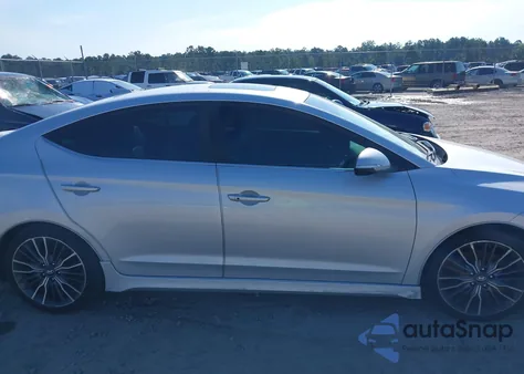 2018 Hyundai Elantra Sport from USA, damaged, VIN KMHD04LB9JU474878